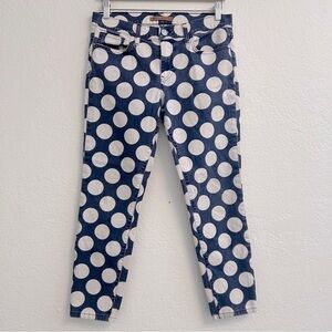 Rebecca Minkoff Navy with White Polka Dot Cropped Jeans